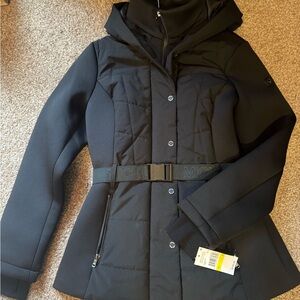 Michael Kors Black Belted Puffer Jacket